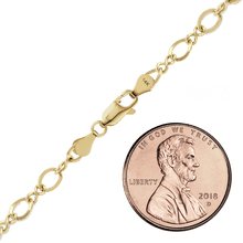 Load image into Gallery viewer, Frederick Douglass Blvd. Figure Eight Chain Anklet in 14K Yellow Gold
