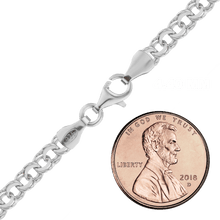Load image into Gallery viewer, Grand St. Garibaldi Chain Anklet in Sterling Silver
