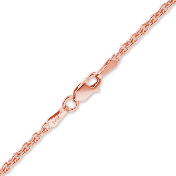 Chelsea Cable Anklet in 18K Rose Gold