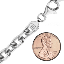 Load image into Gallery viewer, Chelsea Cable Chain Anklet in Sterling Silver
