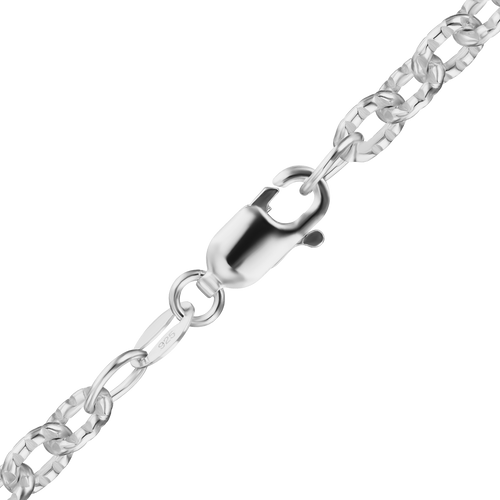 Hester St. Heavy Textured Cable Chain Necklace in Sterling Silver