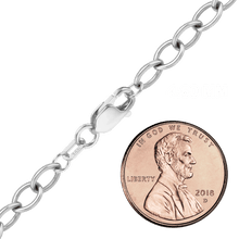 Load image into Gallery viewer, Clinton St. Cable Chain Anklet in 14K White Gold
