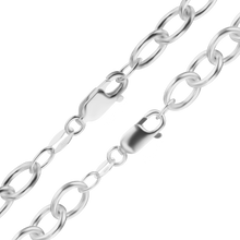Load image into Gallery viewer, Clinton St. Cable Chain Anklet in Sterling Silver
