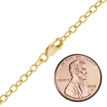 Load image into Gallery viewer, Clinton St. Cable Chain Anklet in Yellow Gold
