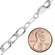 Load image into Gallery viewer, Clinton St. Cable Chain Anklet in Sterling Silver
