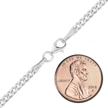 Load image into Gallery viewer, Bowery Curb Chain Anklet in Sterling Silver
