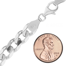 Load image into Gallery viewer, Bowery Curb Chain Anklet in Sterling Silver
