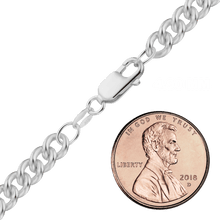 Load image into Gallery viewer, Chrystie St. Curb Chain Anklet in Sterling Silver

