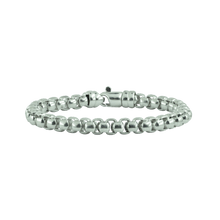 Load image into Gallery viewer, MSG Round Box Bracelet in Sterling Silver
