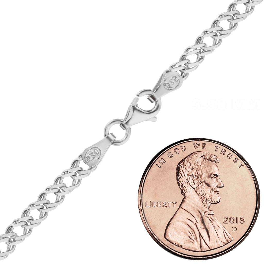 Rivington St. Rambo Chain Anklet in Sterling Silver