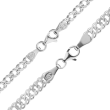 Load image into Gallery viewer, Rivington St. Rambo Chain Anklet in Sterling Silver
