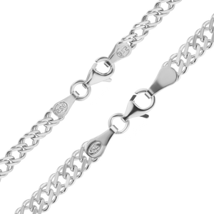 Rivington St. Rambo Chain Anklet in Sterling Silver