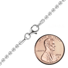 Load image into Gallery viewer, Broadway Bead Anklet in Sterling Silver
