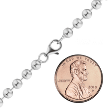 Load image into Gallery viewer, Broadway Bead Anklet in Sterling Silver
