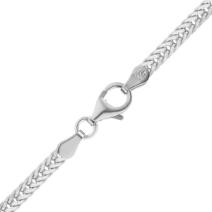 Franklin St. Foxtail Chain Anklet in Sterling Silver