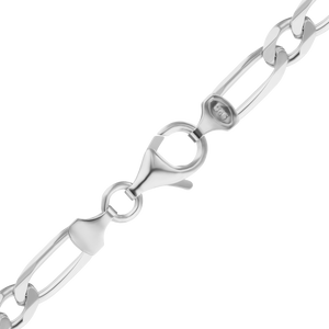 Fulton Market Figaro Chain Anklet in Sterling Silver