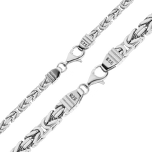 Load image into Gallery viewer, Times Square Byzantine Chain Bracelet in Sterling Silver
