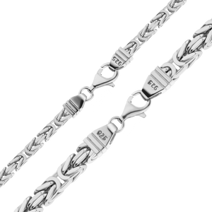 Times Square Byzantine Chain Bracelet in Sterling Silver