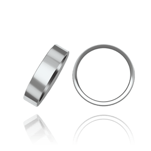 ITI NYC Sterling Silver Flat Wedding Bands (2.0 mm - 10.0 mm)