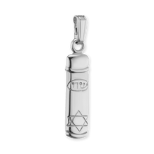 Load image into Gallery viewer, ITI NYC Mezuzah Specialty Pendant in Sterling Silver
