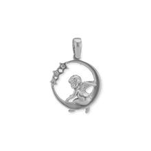 Load image into Gallery viewer, ITI NYC Angel Pendant in Sterling Silver
