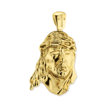 Load image into Gallery viewer, ITI NYC Christ Head Pendant in 14K Gold
