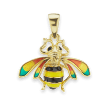 Load image into Gallery viewer, Bee Charm with CZ&#39;s (24 x 22mm)
