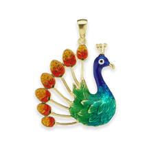 Load image into Gallery viewer, Peacock Charm (35 x 28mm)
