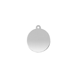 Sterling Silver Round Disc With Loop (.030" thickness)