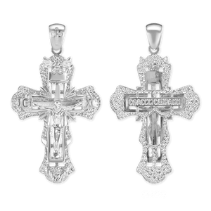 ITI NYC Ornate Crucifix Pendant in Sterling Silver