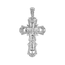 Load image into Gallery viewer, ITI NYC Ornate Crucifix Pendant in Sterling Silver
